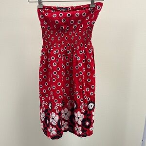 Forever 21 Red Floral Dress